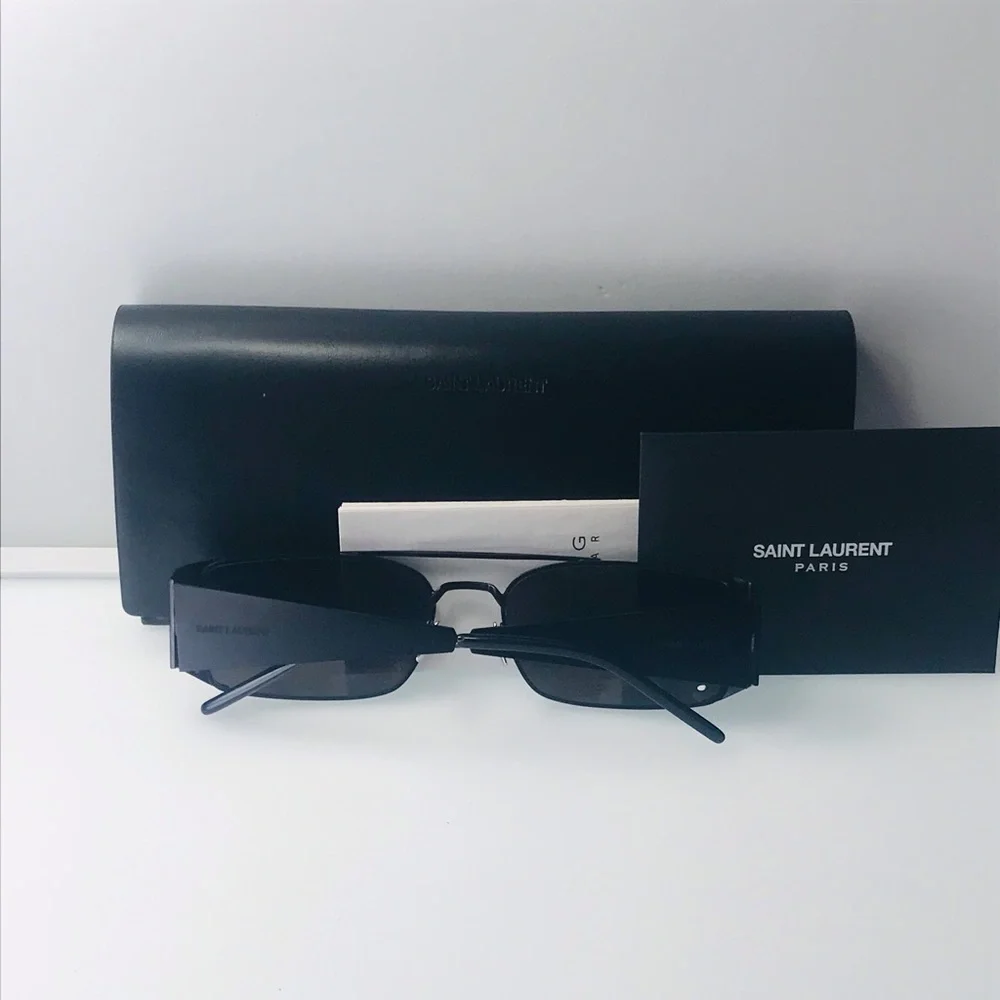 Authentic- New - Saint Laurent Sl366lenny  Black Sunglasses - Picture 12 of 16